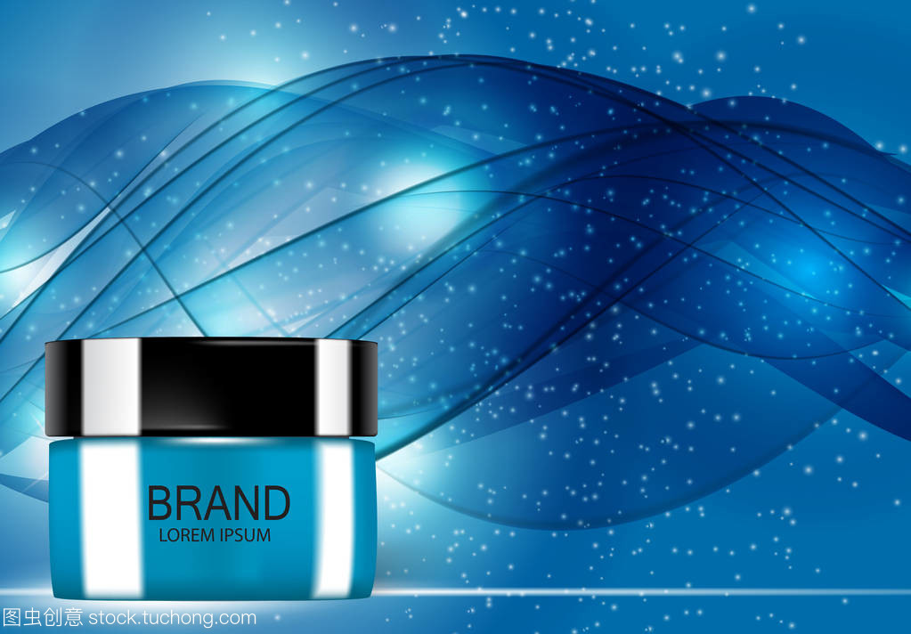 純凈呵護(hù) 3D現(xiàn)實載體插圖下的嬰兒護(hù)膚產(chǎn)品設(shè)計模板